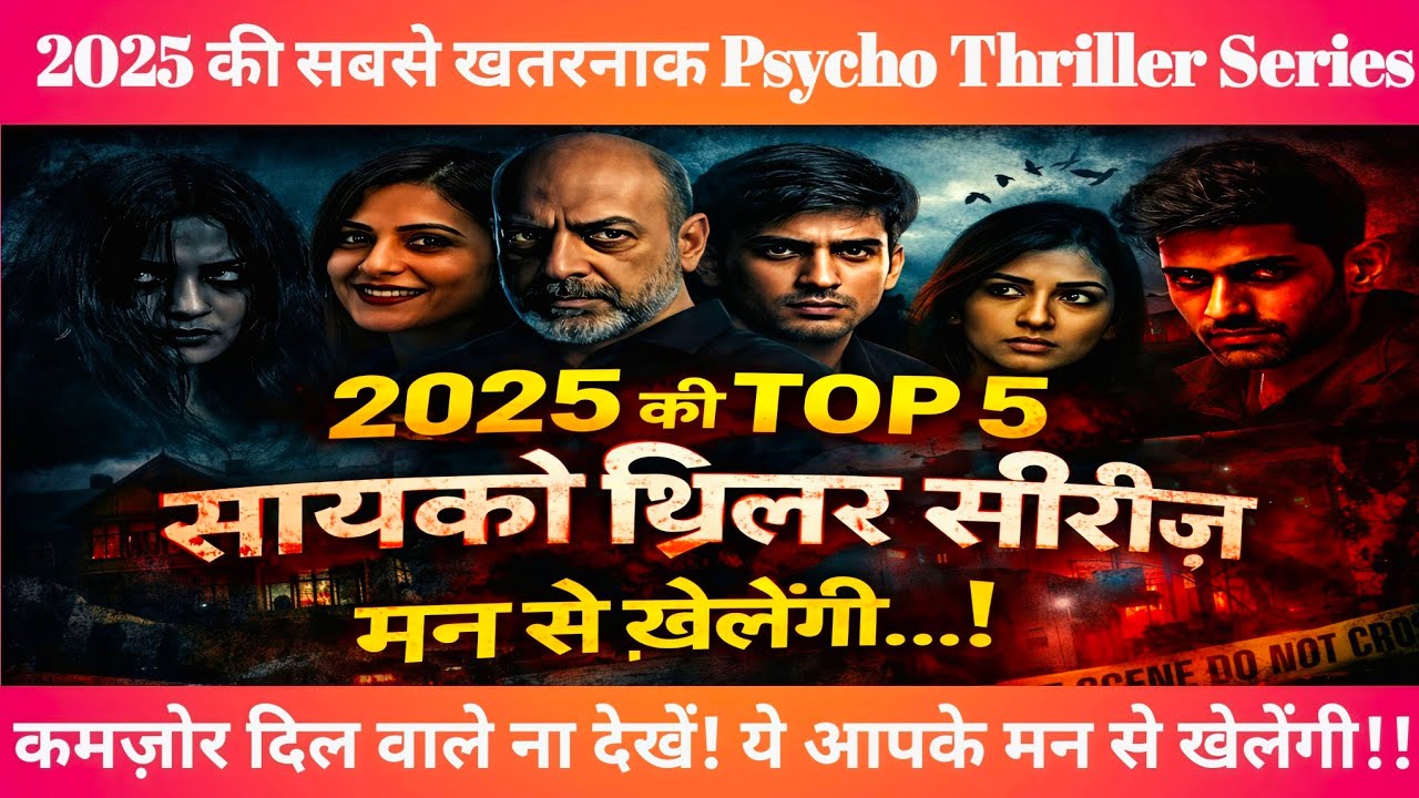 2025 की Top 5 Hindi Psycho Thriller Web Series | OTT पर दिमाग हिला देने वाली Series (2026 Watchlist)