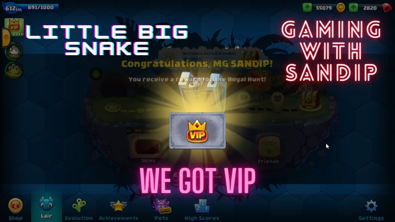 WE GOT VIP FROM HUNTING REBEL || LITTLE BIG SNAKE || GAMING WITH SANDIP
