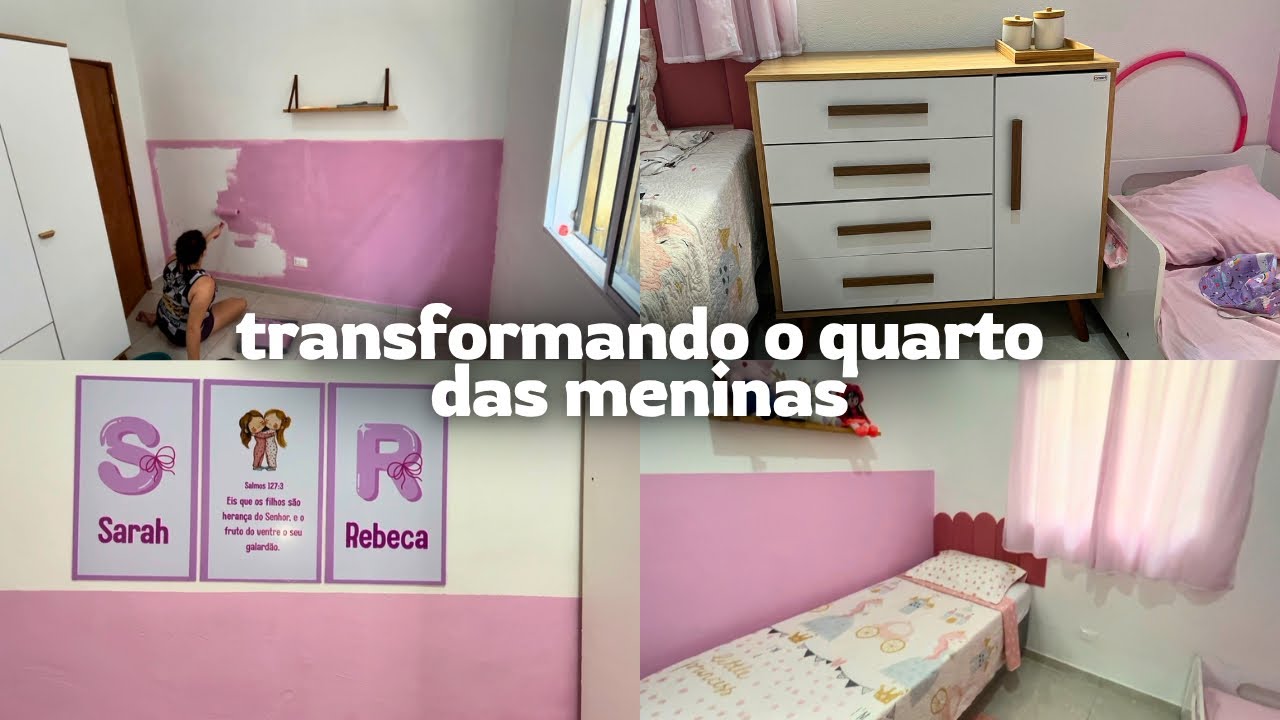 PINTANDO E DECORANDO O QUARTO DAS MENINAS | Maria Eduarda 