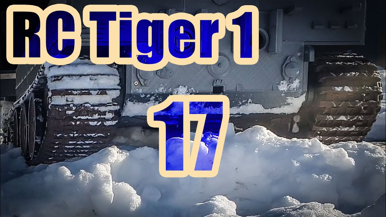 Slibný Tiger na sněhu - Velký (1:5,4) RC 3D tištěný RC tank Tiger I - Díl17