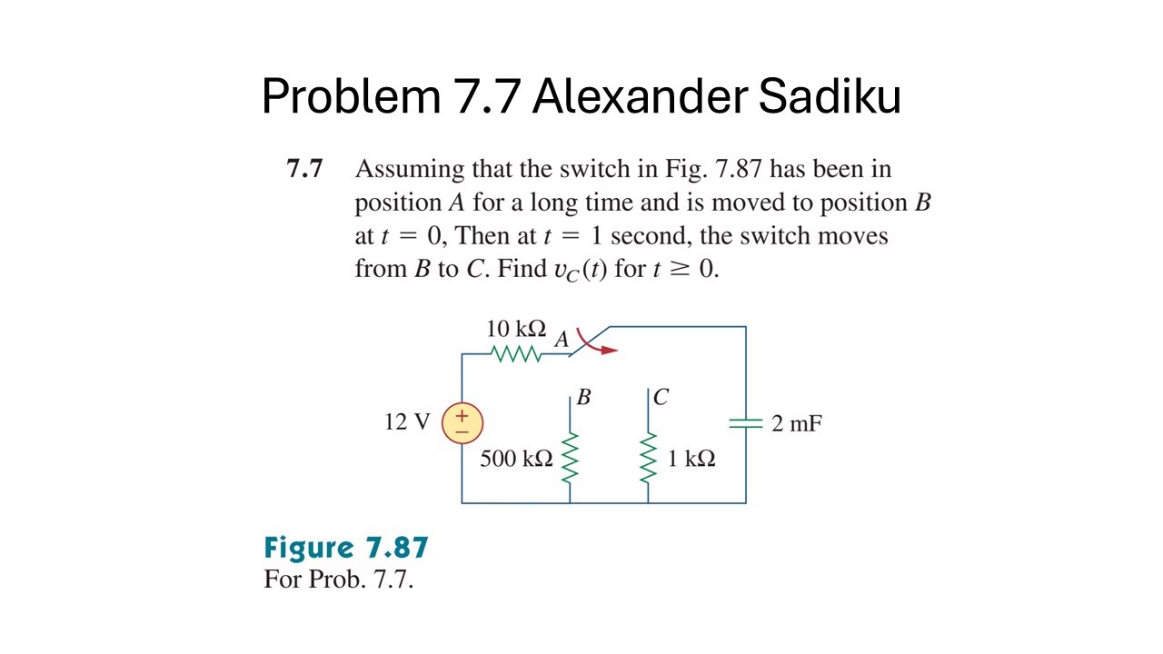 Problem 7.7 - Fundamental of Electric Circuits (Sadiku) 5th Ed