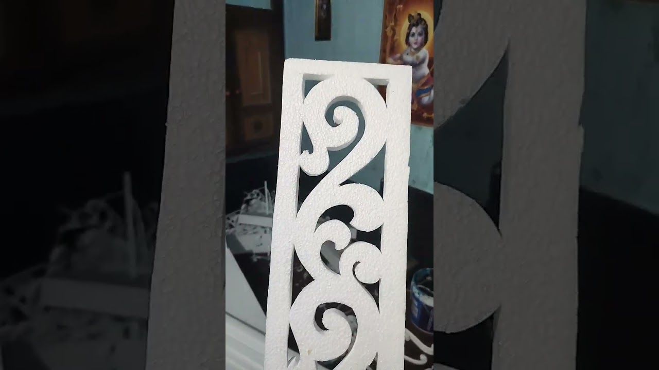 Thermocol carving work in progress,#art #craft #painting #sculpture #creativity #
