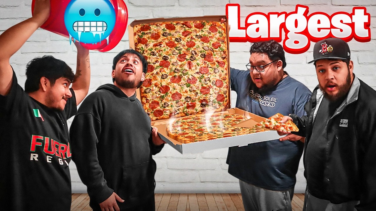 Taking on the LARGEST PIZZA in our city!!