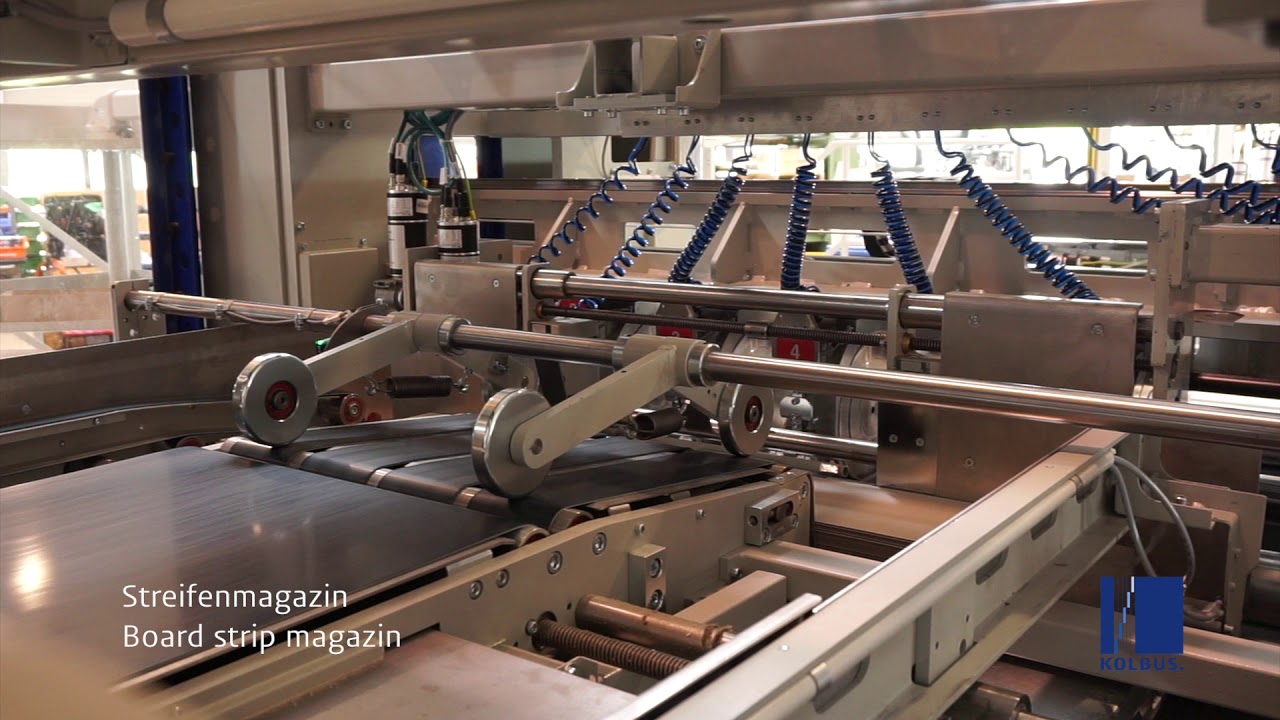 Cardboard Cutting with the KOLBUS Board cutting line PK-PK 171 (long version)