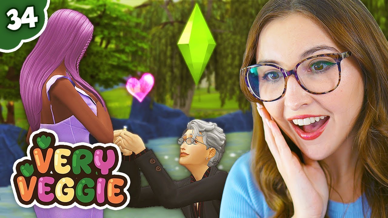 he PROPOSED?!? 🍆 very veggie legacy #34 (the sims 4)