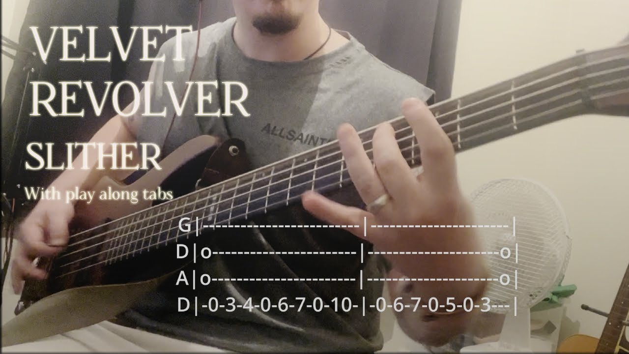 Velvet Revolver - Slither // BASS COVER and PLAY-ALONG TABS