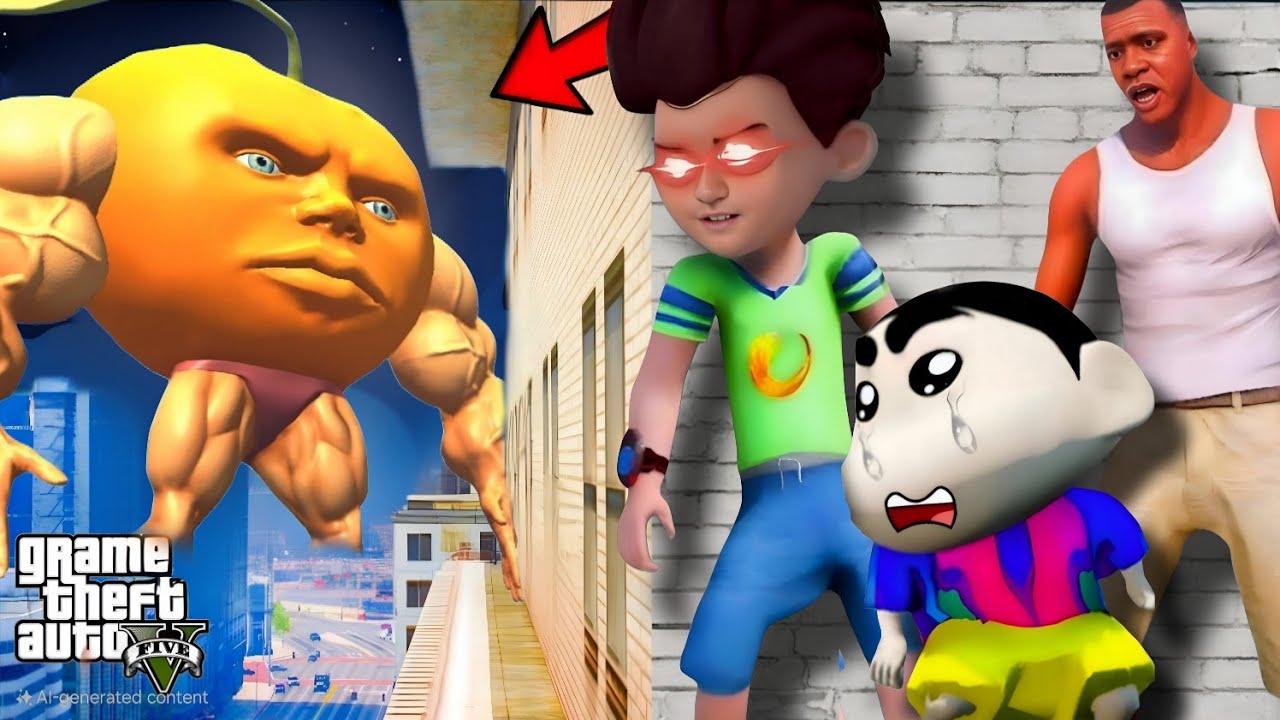 GTA5: Kicko, Shinchan & Franklin Play Hide & Kill Challenge with DIN DIN DINO