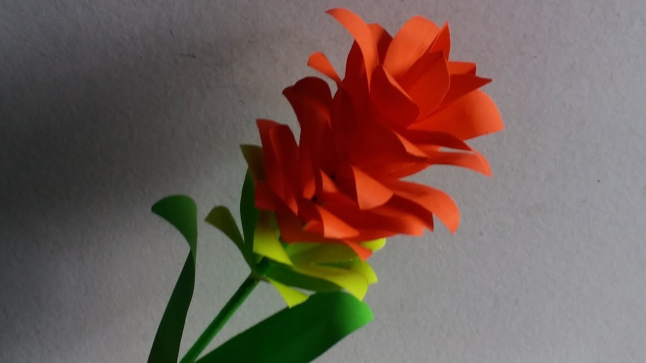 How to Make Bromeliad Paper Flower | DIY Paper Flower Making Tutorials | Paper Crafts