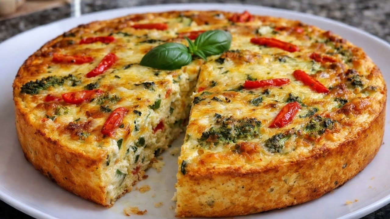 Без муки! Этот запеченный овощной пирог был самым вкусным, что я когда-либо ела!