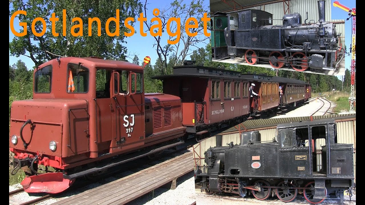 Tåg på Gotland Gotlandståget GHJ Trans in Gotland Sweden 2013