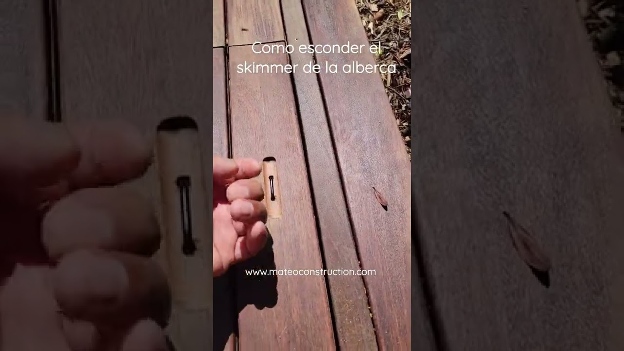 COMO ESCONDER EL SKIMMER DE LA ALBERCA | Nayo Mateo en la construccion #shorts #viralvideos