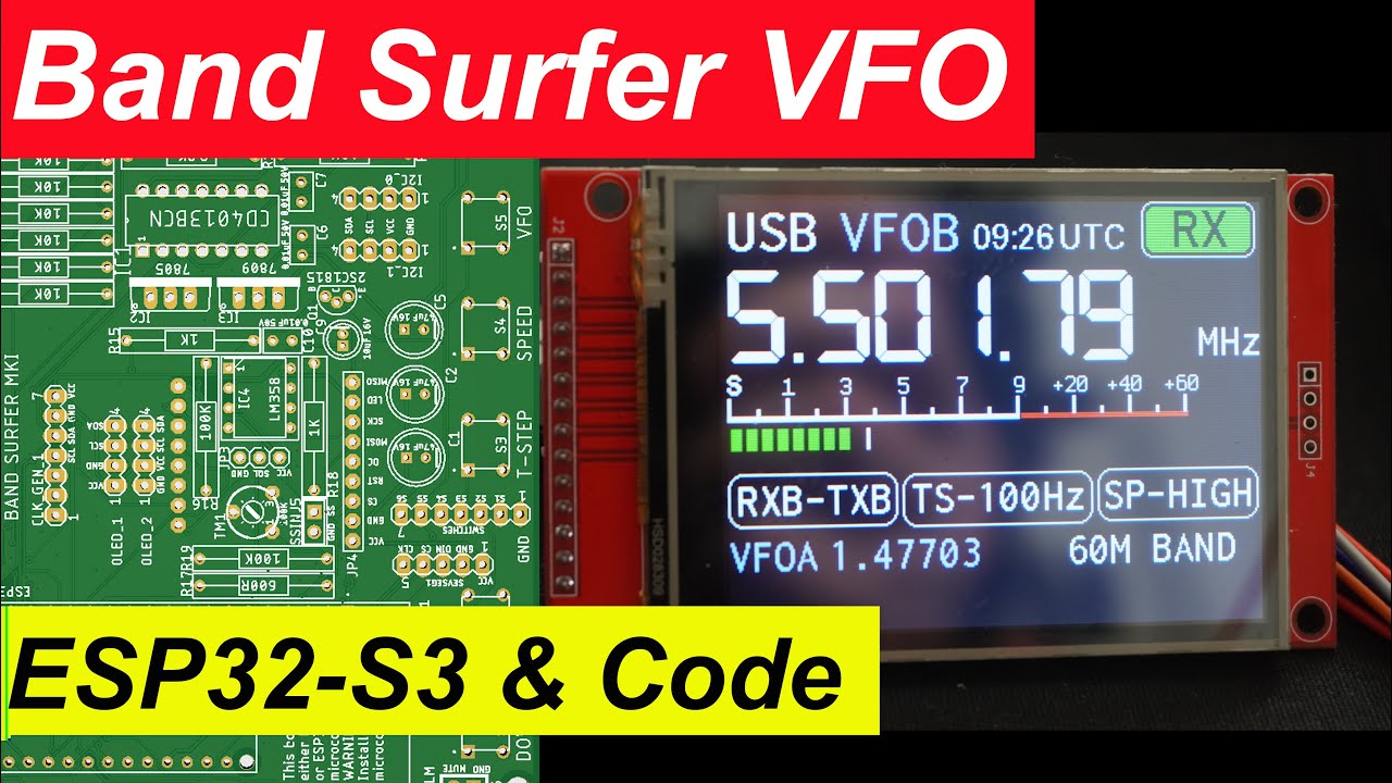 A look at the Band Surfer VFO ESP32-S3