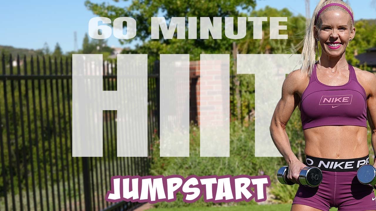 60 MINUTE HIIT WITH WEIGHTS | Full Body Strength | High Impact Cardio | Intense!