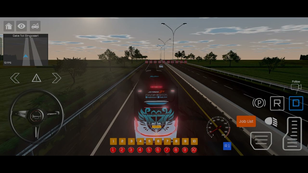 night bus enters the wrong toll road