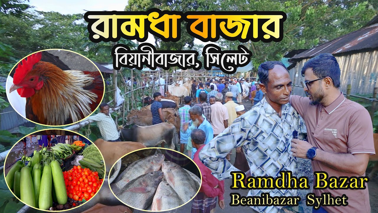 Traditional Haat Market of Ramdha Bazar in Beanibazar Sylhet | রামধা বাজার, বিয়ানীবাজার, সিলেট