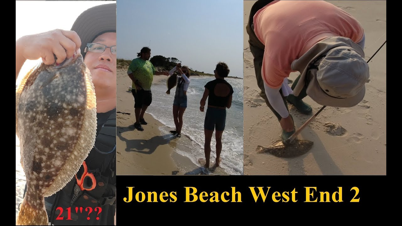 Jones Beach West End 2 Fishing Report! Sept 12th 2021. Flounder Swarm! Shad Fish Swarm!