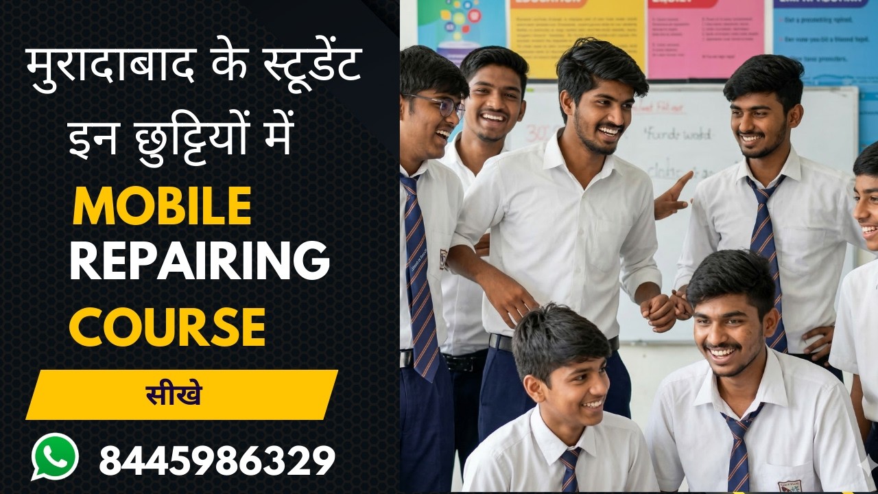 मुरादाबाद में ही चिप लेवल रिपेयरिंग मोबाइल  सीखें और रिपेयरिंग शॉप खोलें #bilari #dalpatpur  #tanda