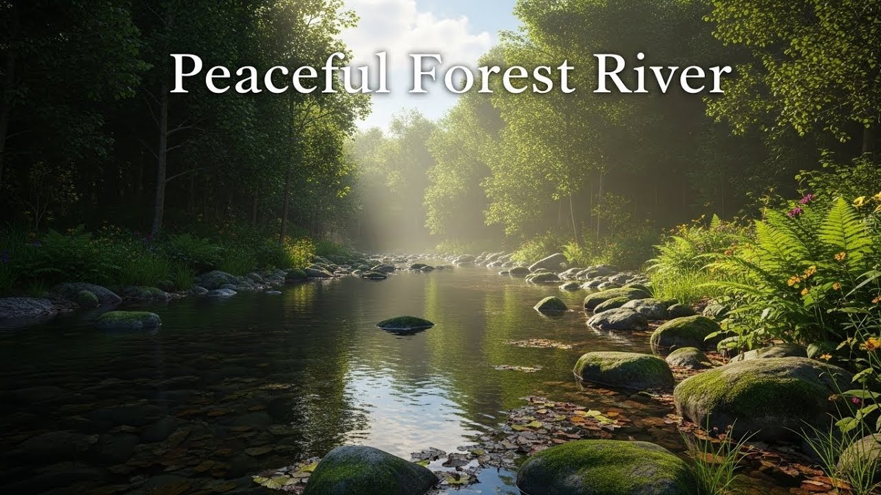 Fall Asleep Fast with Soothing River Water Sounds for Anxiety and Mental Calm | No Music