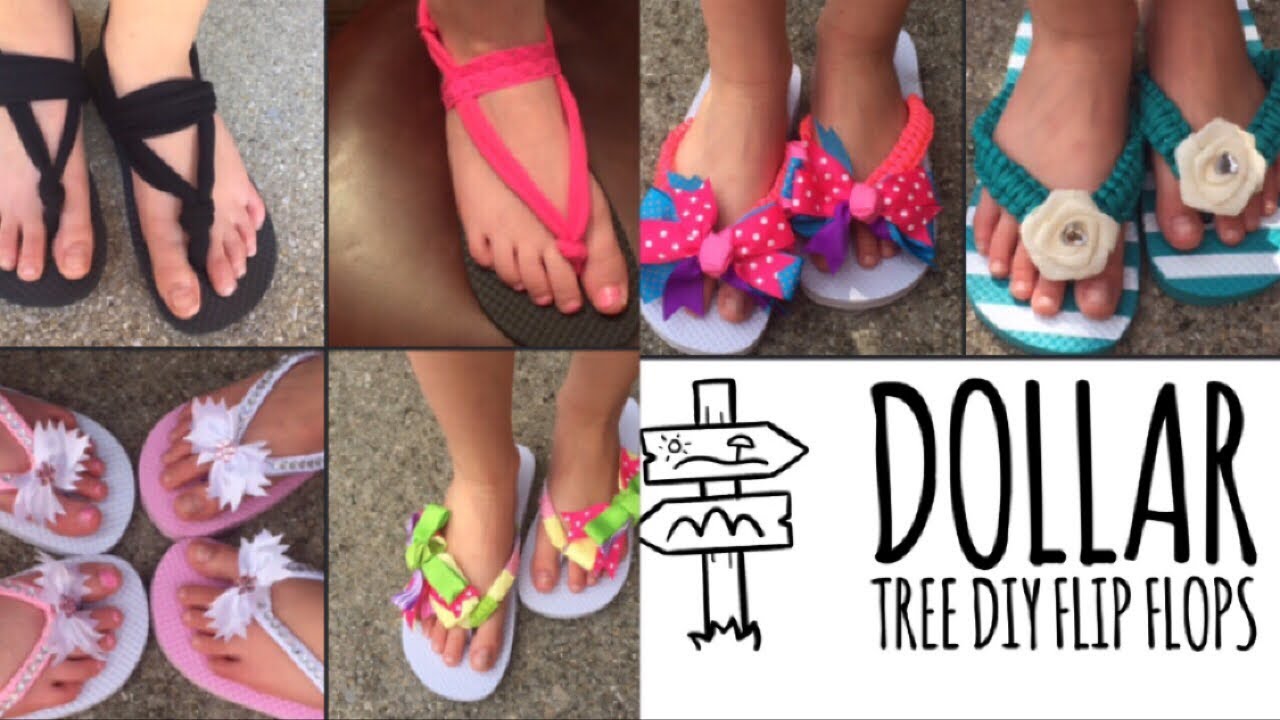 Dollar Tree DIY Flip Flop upgrade