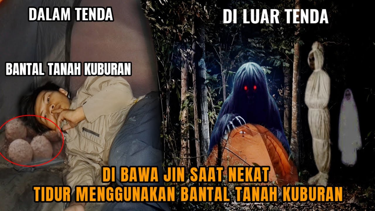 CAMPING HOROR: LINGLUNG DI BAWA JIN SAAT NEKAT TIDUR BERBANTAL TANAH KUBURAN DI HUTAN LARANGAN
