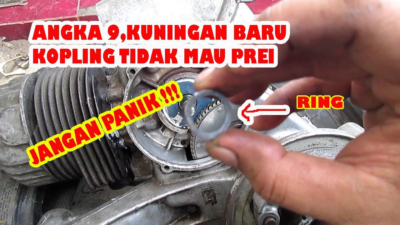 Kampas kopling baru tapi tidak mau prei