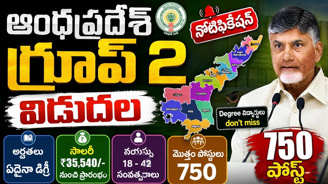 APPSC Group 2 Notification 2026 | 750 Posts? Qualifications, Age, Salary, Exam Pattern, Syllabus