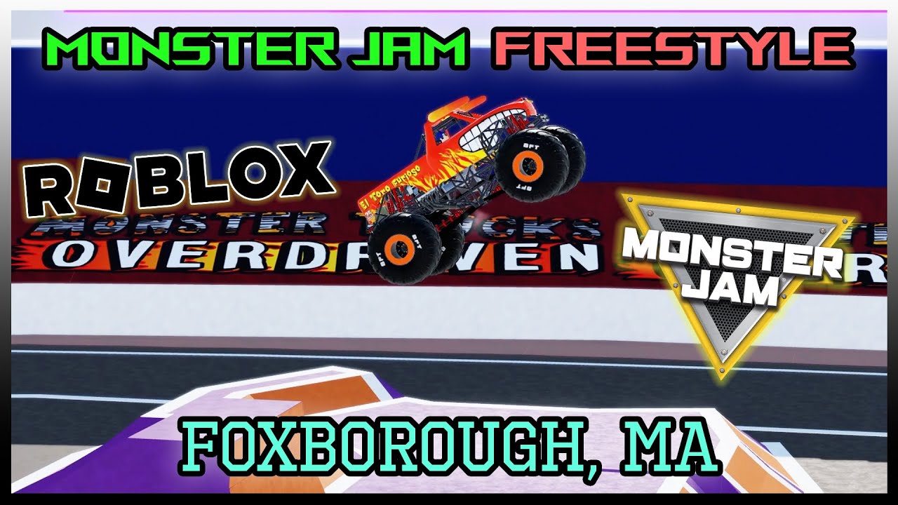 ROBLOX MONSTER JAM!!!! | 14 Truck Stadium Freestyle!! | Foxborough, MA | Season 2 Episode 2