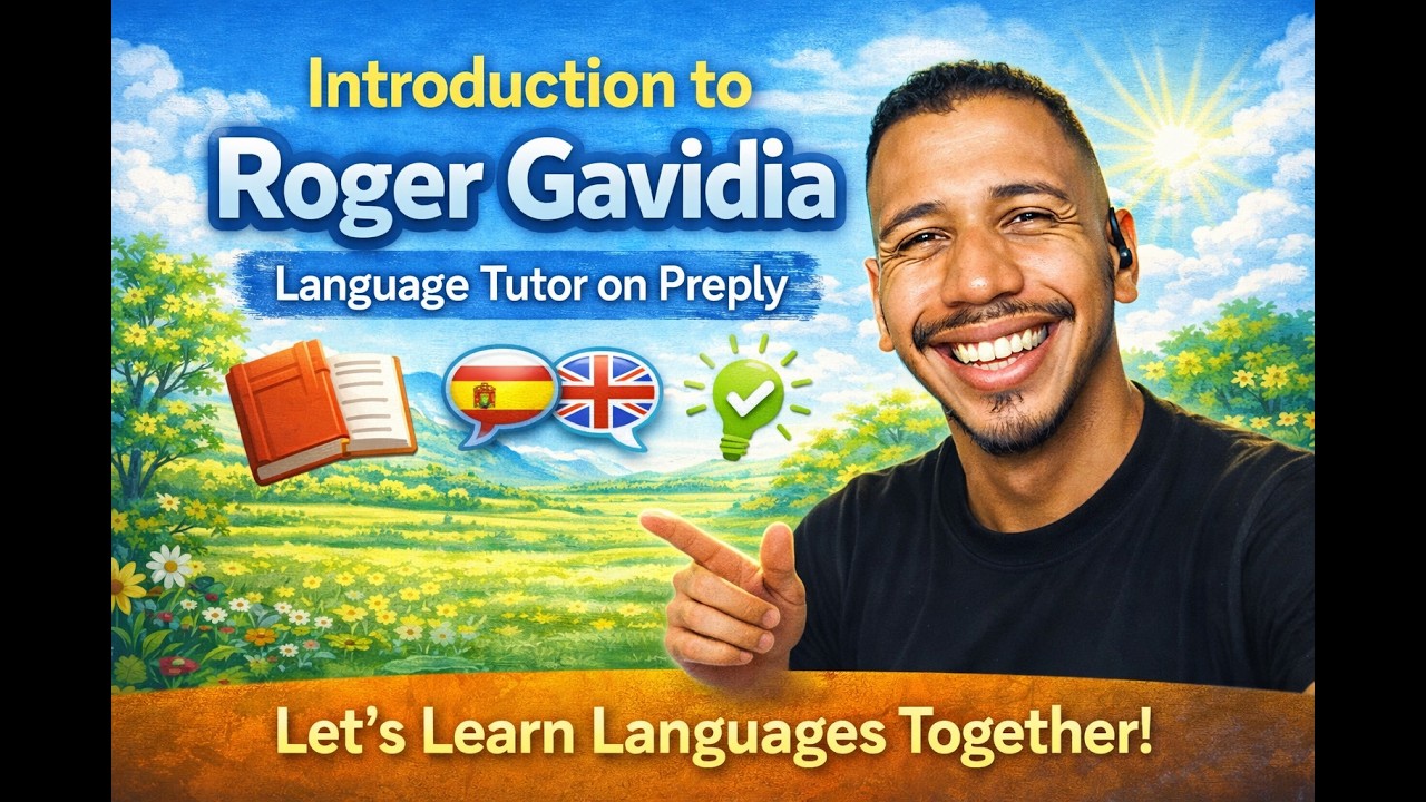 Introduction to Roger Gavidia | Language Tutor on Preply