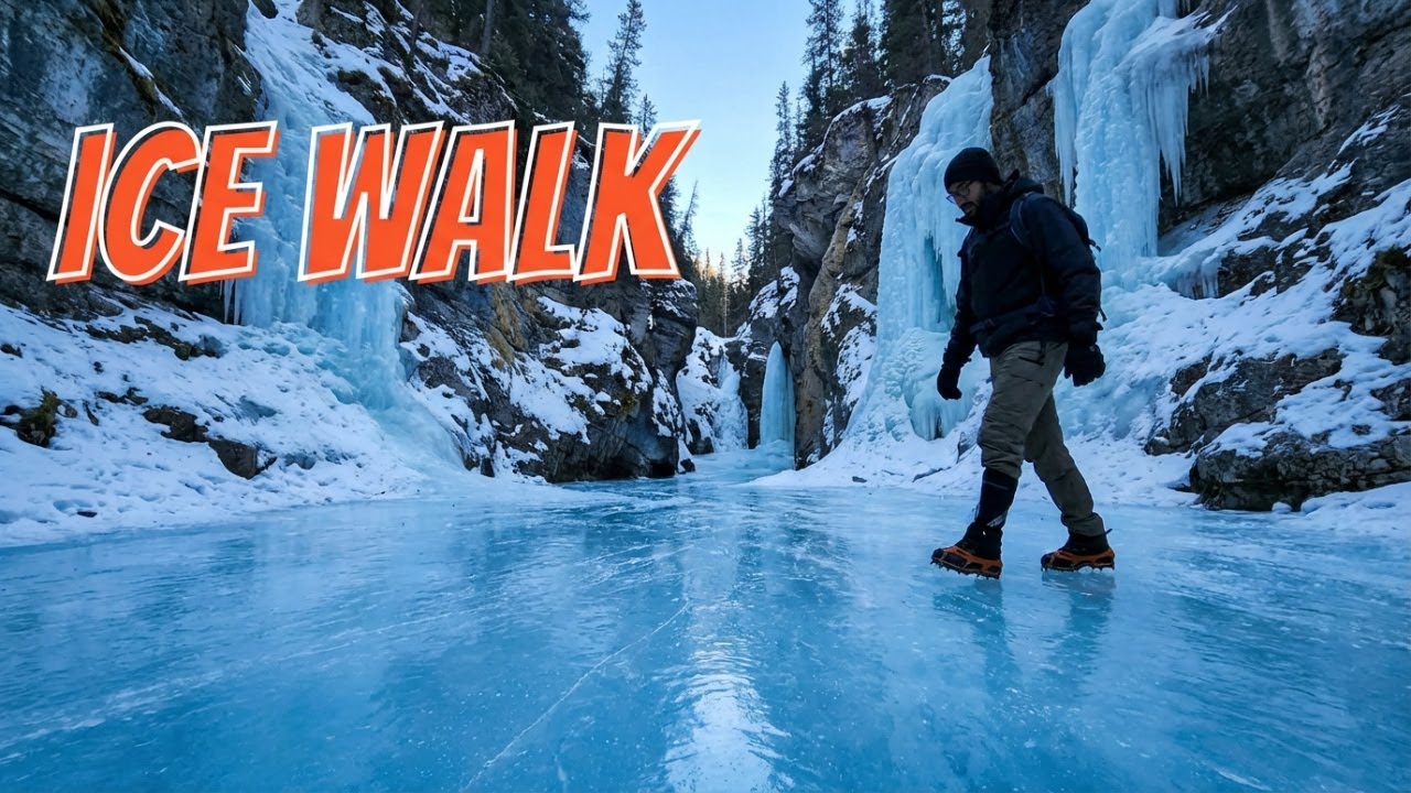 Grotto Canyon Ice Walk | Frozen Waterfall | Family-Friendly Hike | Alberta Parks | Canmore, AB