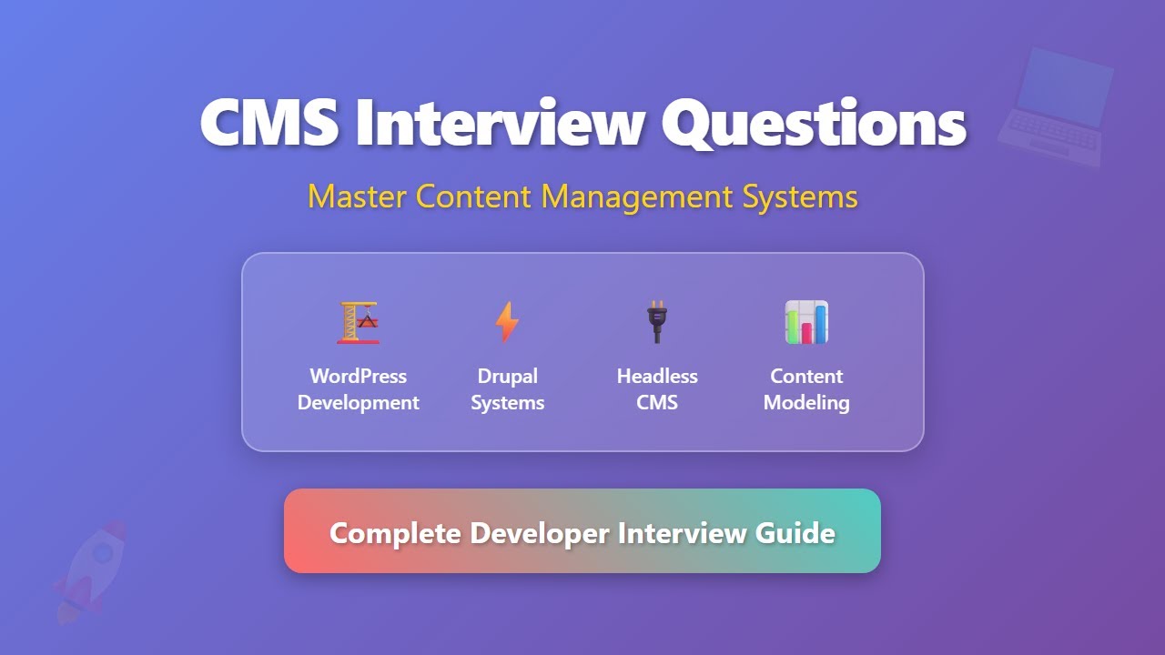 CMS Interview Questions 2025 | WordPress, Drupal & Headless CMS Development Guide