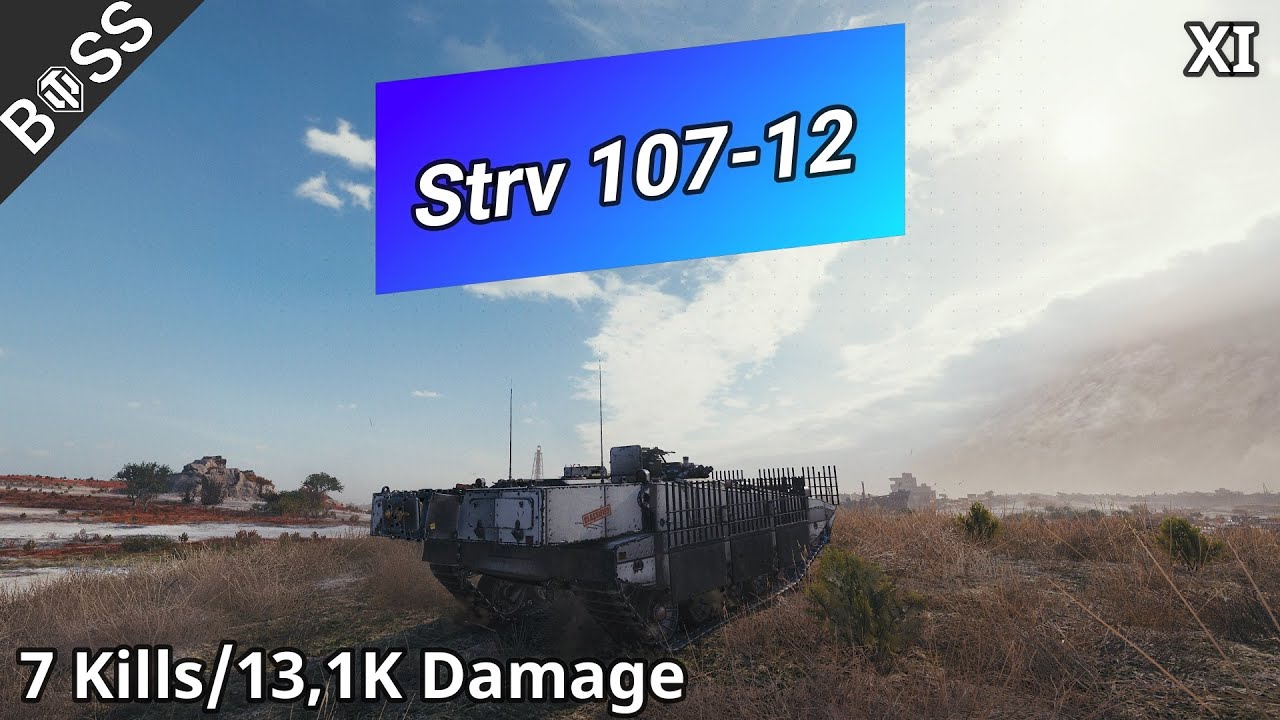 Strv 107-12 (7 Kills/13,1K Damage) | World of Tanks