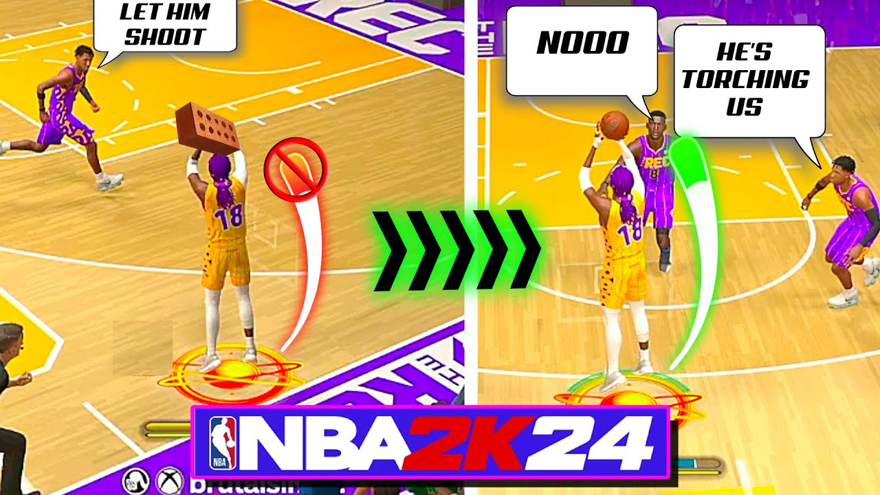 HOW TO GREEN MORE SHOTS & FIX YOUR JUMPSHOT in NBA 2K24 - NBA 2K24 GURU TIPS