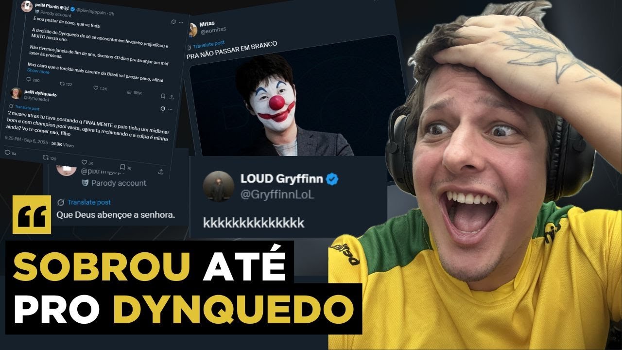 Sobrou até pro Dynquedo... reações da comunidade RED 3-0 paiN na LTA SUL