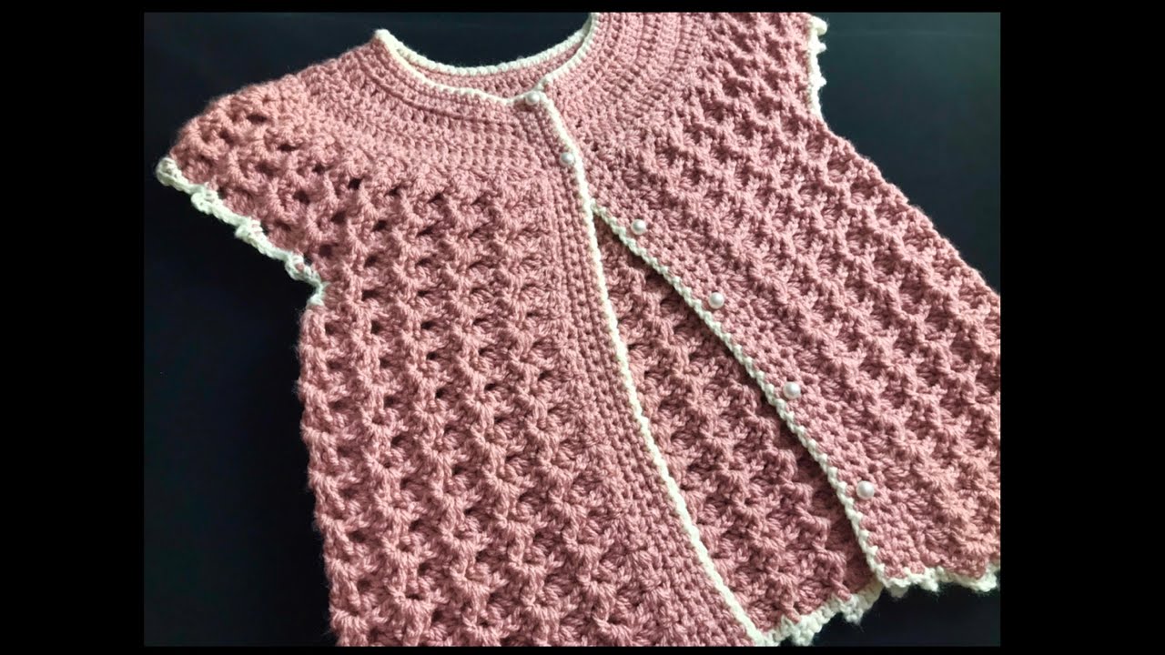 Chaleco para niñas a crochet o ganchillo paso a paso, Crochet for Baby