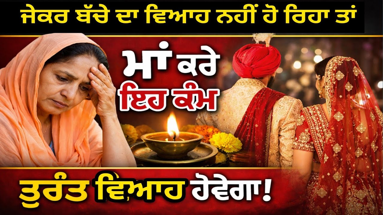 ਜੇਕਰ ਬੱਚੇ ਦਾ ਵਿਆਹ ਨਹੀਂ ਹੋ ਰਿਹਾ ਤਾਂ ਮਾਂ ਕਰੇ ਇਹ ਕੰਮ ਤੁਰੰਤ ਵਿਆਹ ਹੋਵੇਗਾ ਦੇਖੋਂ ਕਰਕੇ/ਧੰਨ ਬਾਬਾ ਦੀਪ ਸਿੰਘ ਜੀ 