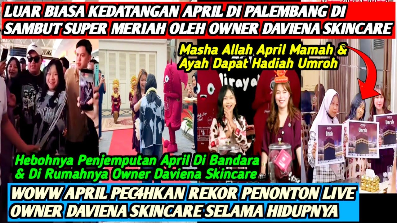 PEC4H BANGET‼️APRIL PEC4HKAN REKOR LIVE BERSAMA OWNER DAVIENA SKINCARE❗APRIL DAPAT HADIAH BANYAK👍🔥