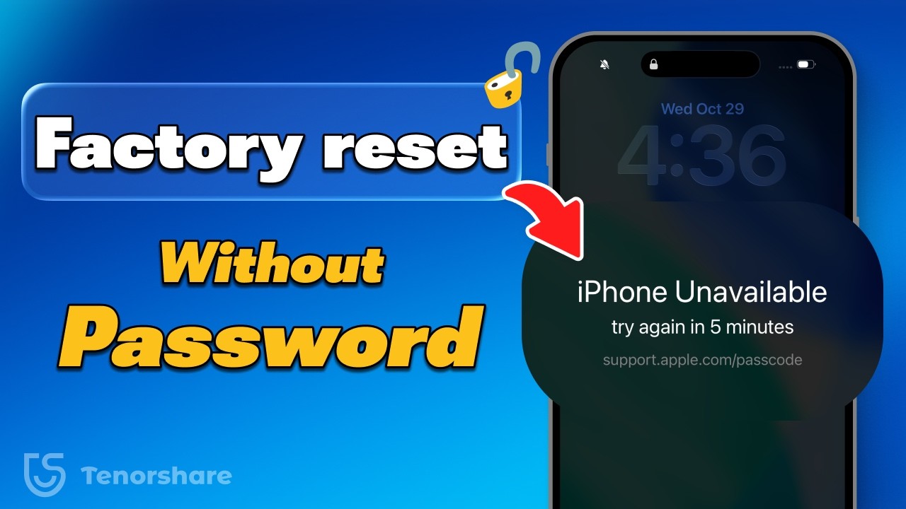 Forgot iPhone Passcode? Factory Reset Without Password (2026)