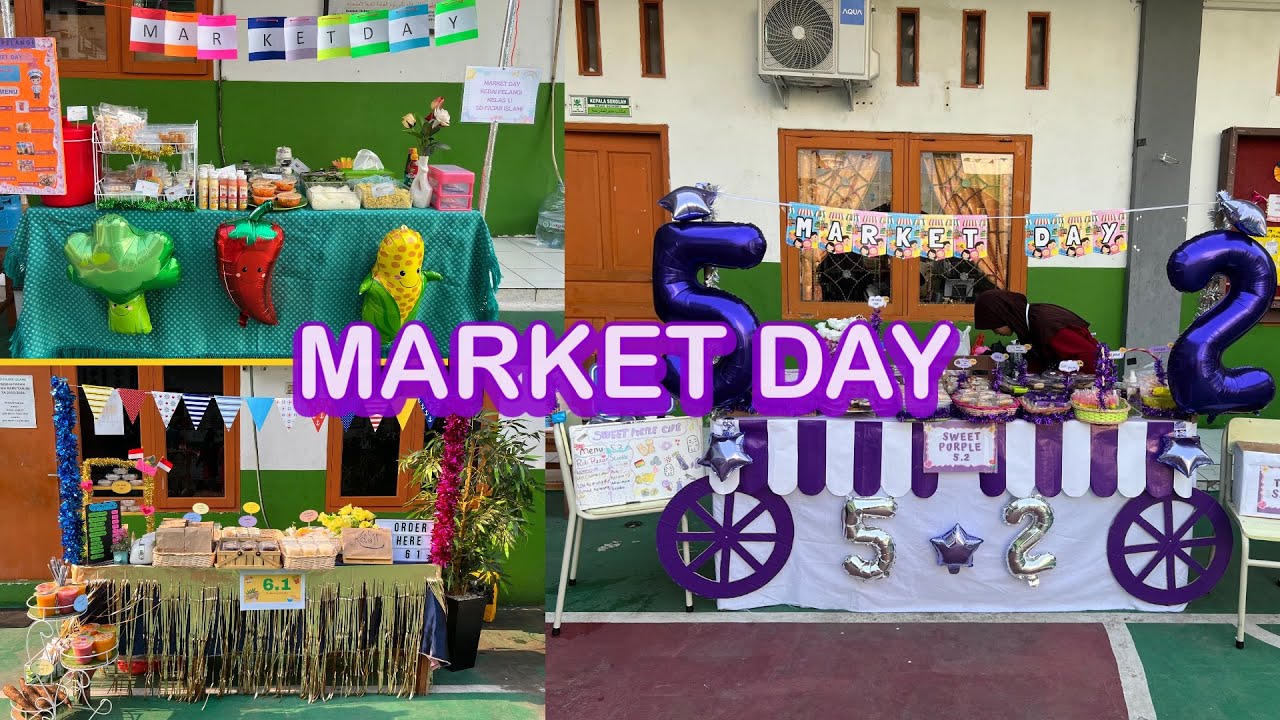 Aneka Dekorasi Stand & Jajanan Market Day SD
