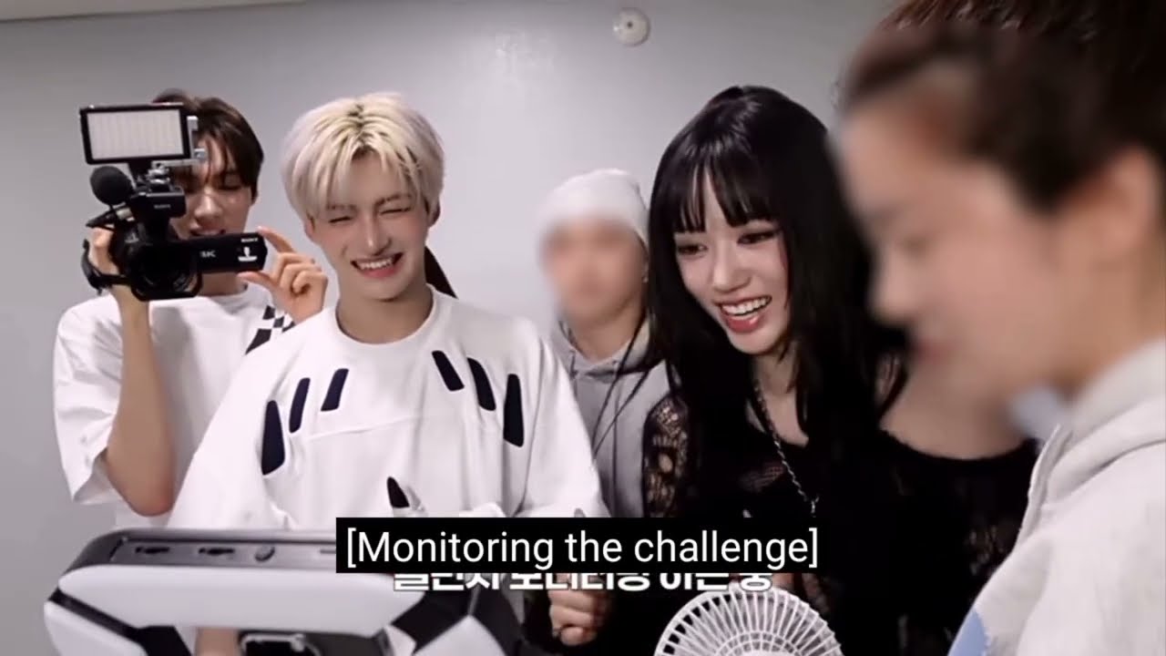 Sooin & Jihoon dance challenge behind the scenes 