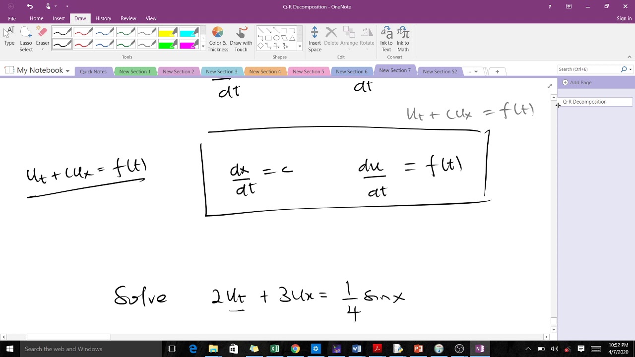 Solving non homogeneous transport equations