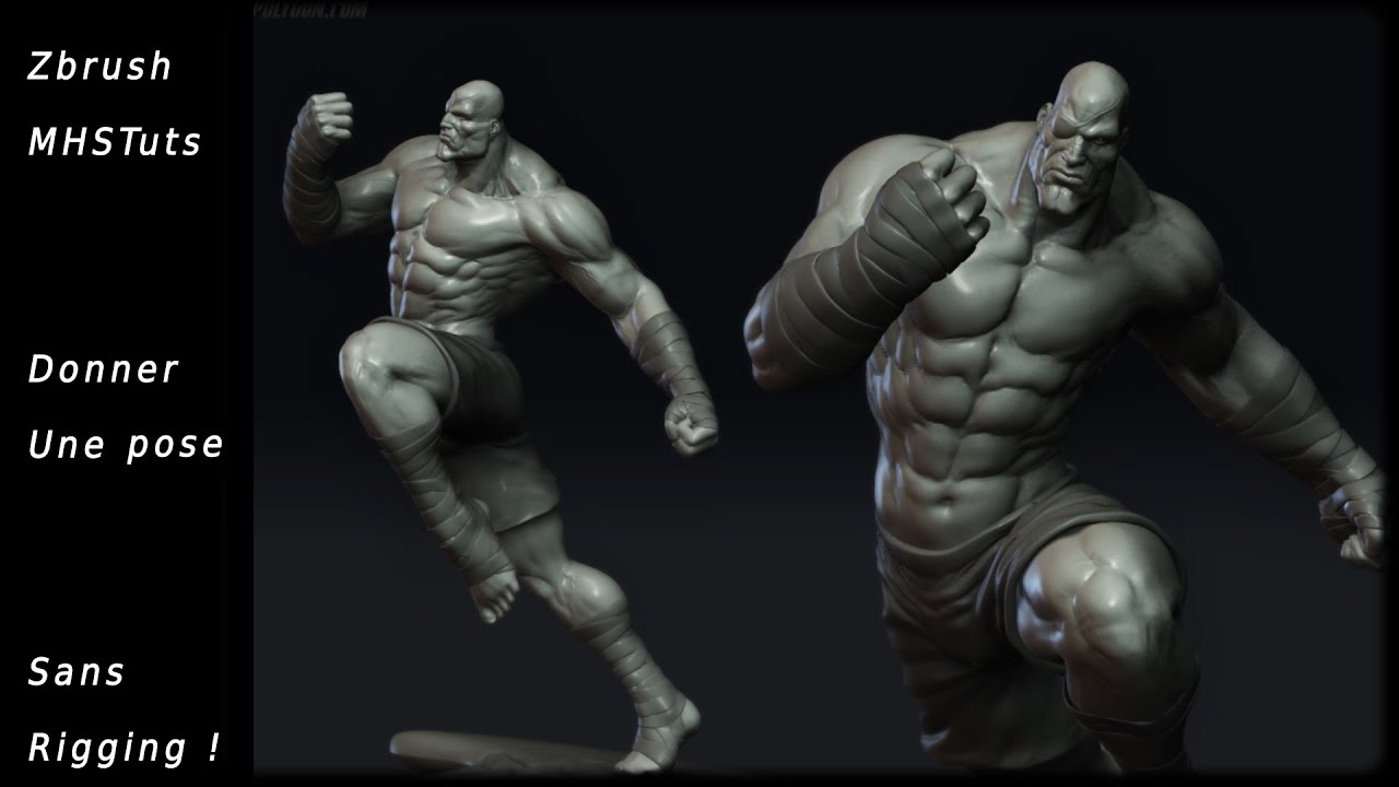 Zbrush tutorial | Donner une pose à un personnage