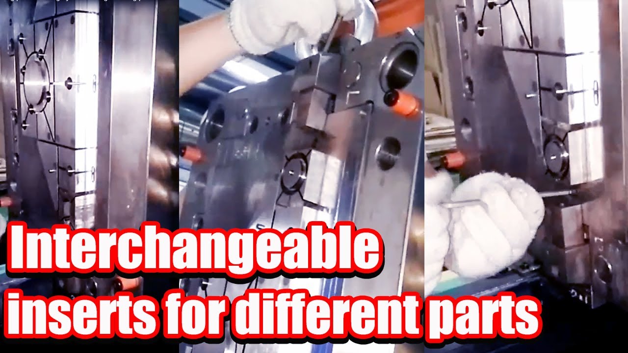 How to interchange cavity/core inserts on injection molding machine for plastic injection tool?