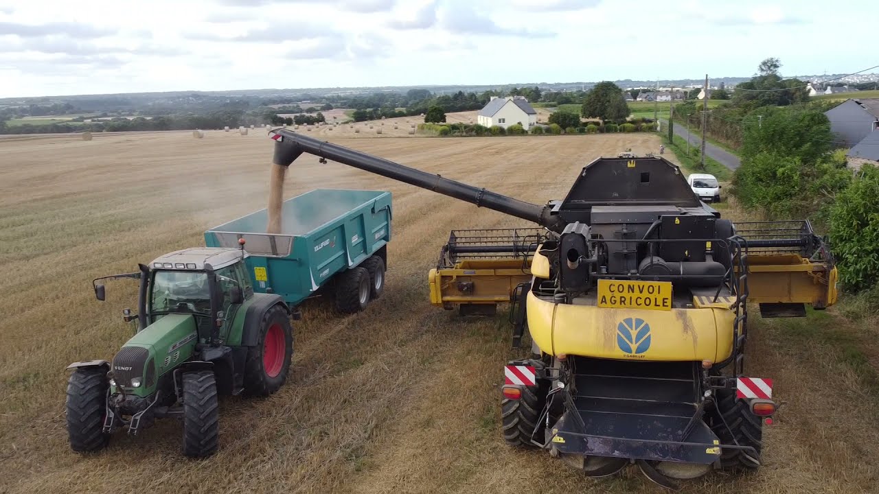 Moisson de blé avec l'ETA LE SAULNIER sur deux chantier différent !!!
