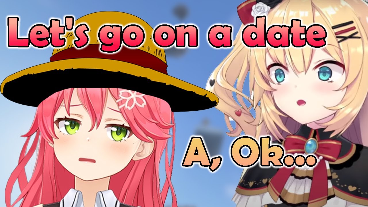 Miko asks Haachama on a date with Luffy(one piece) style