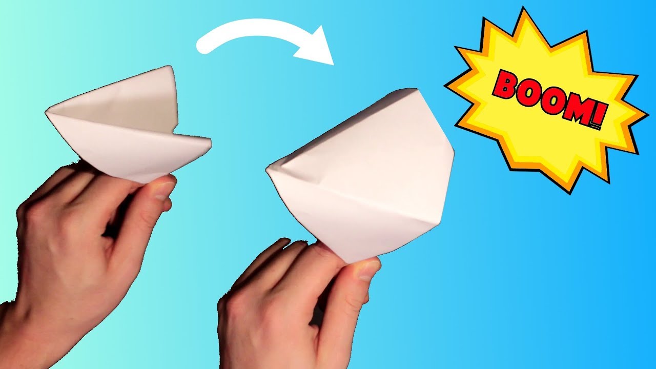 KNALLT&Uuml;TE falten 💥 KLASSISCHE Knallt&uuml;te basteln aus Papier DIN A4 📝 einfach Schritt f&uuml;r Schritt
