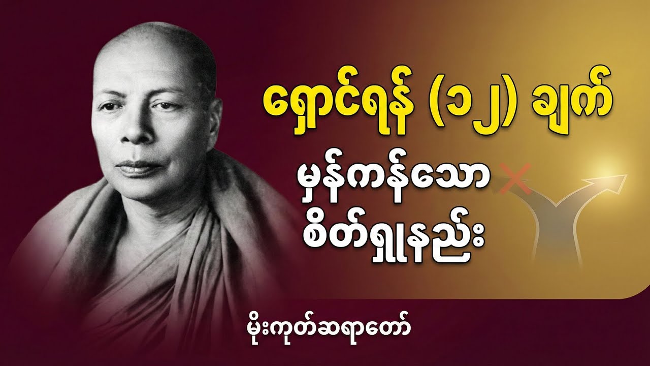ရှောင်ရမယ့်အမှား ၁၂ချက်နှင့် စိတ်ရှုနည်းတရား | မိုးကုတ်ဆရာတော်