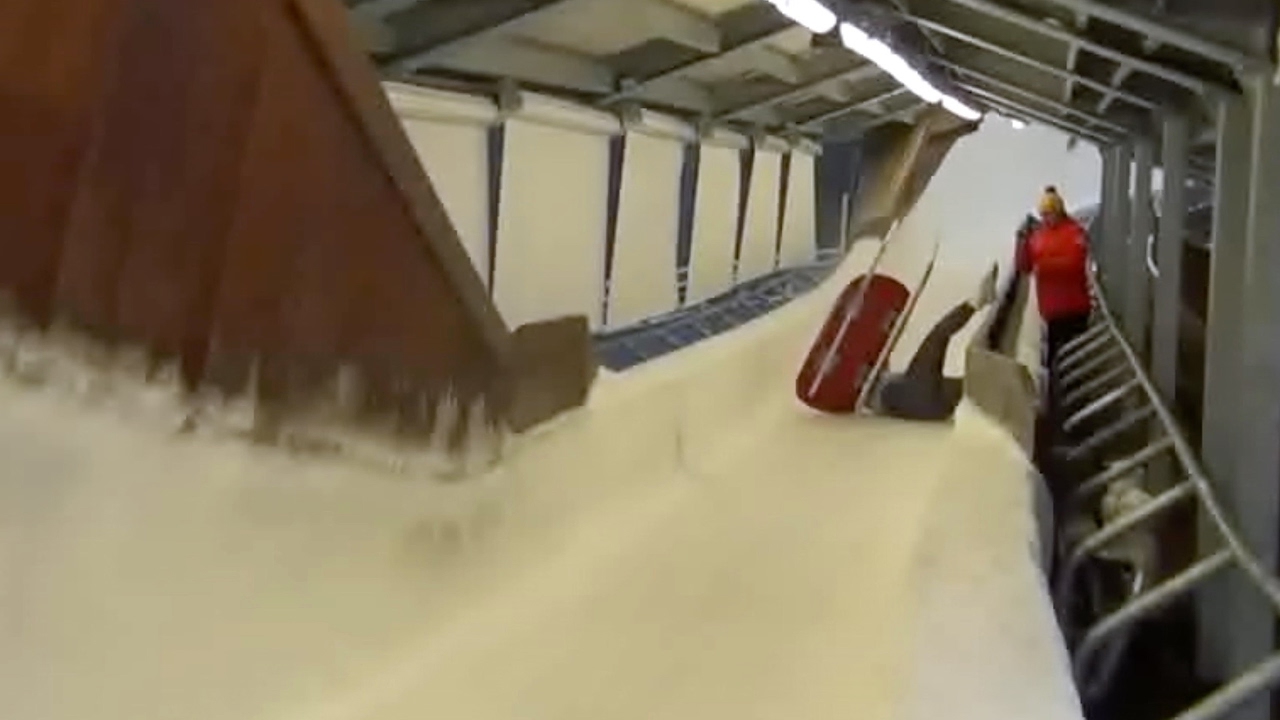 No pain - no gain. JITW luge in Sigulda 01.2017