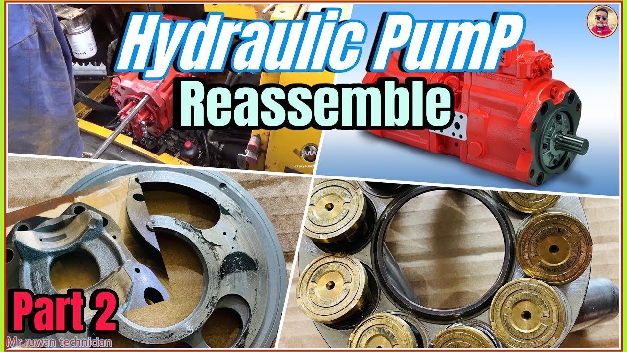 How to reassemble hydraulic pump kobelco   #mechanic #excavator