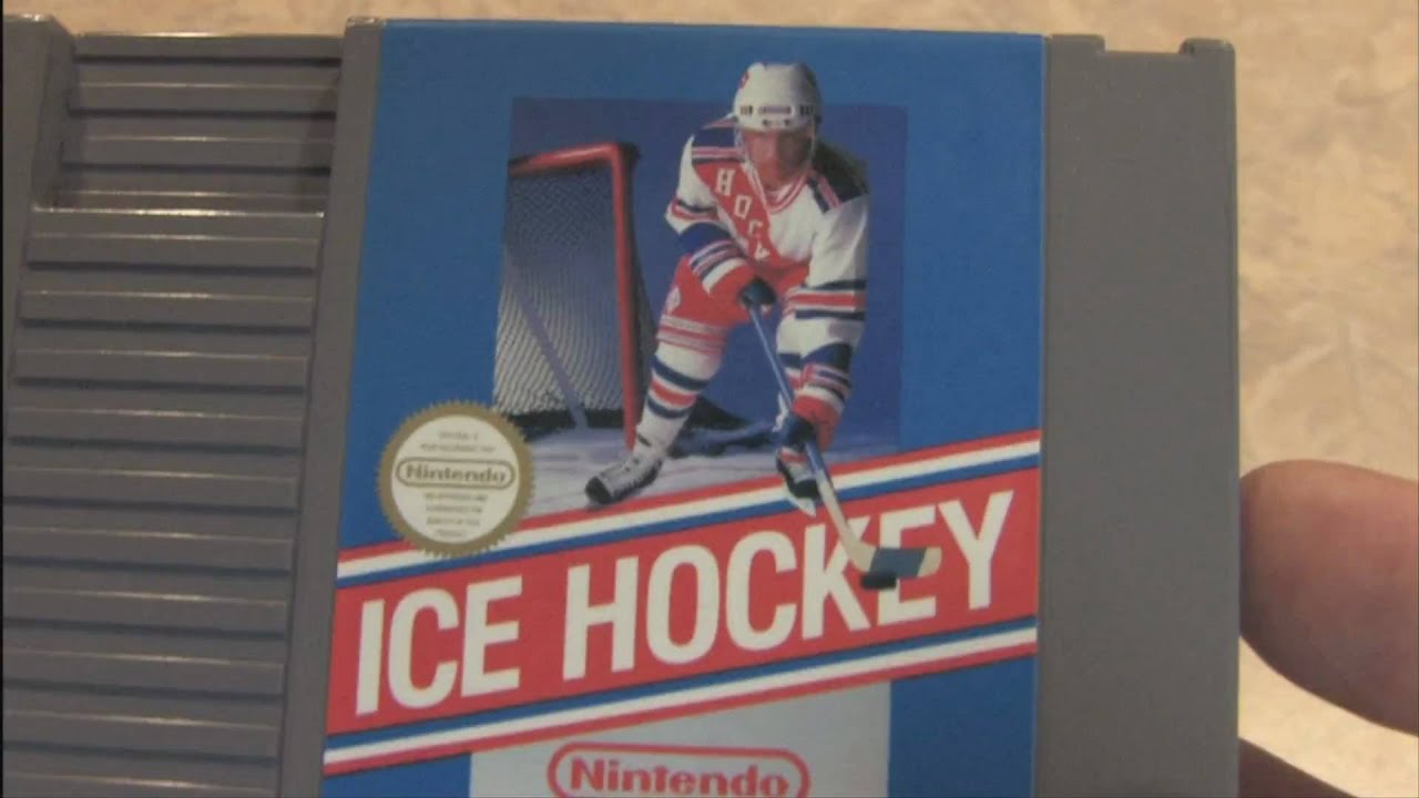Classic Game Room - ICE HOCKEY for NES cartridge