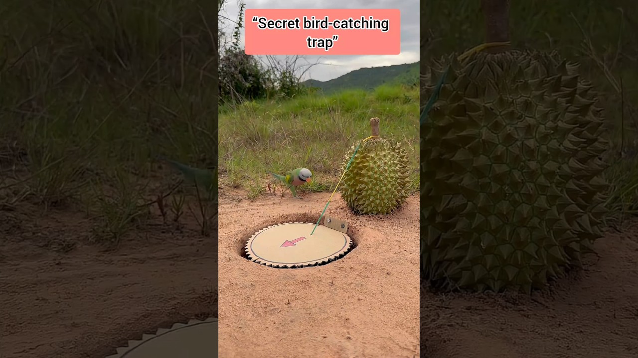 “Secret bird-catching trap” 